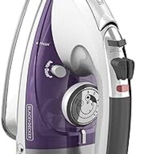 Black & Decker Professional Purple and Silver Steam Iron